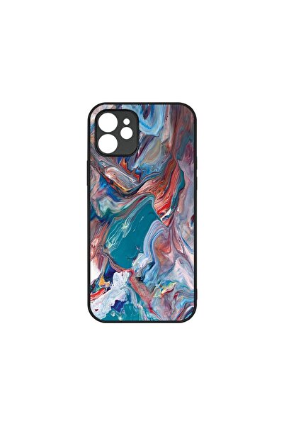 bestcase Husa subțire transparentă, compatibilă cu Apple iPhone 12, Marmură c...