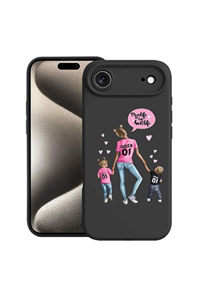 bestcase Θήκη για Apple iPhone 17 Air με Σχέδιο Mom Life Boy And Girl, Σιλικό...