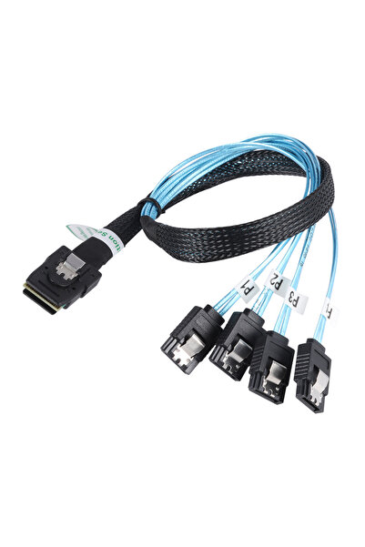 Choice 1m Mini Splitter Cables 36-Pin to 4 SATA 7-Pin SAS SFF-8087 Internal H...