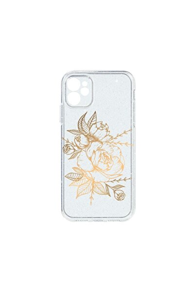 bestcase Husa Crystal Glitter 2MM, Compatibila Cu Apple iPhone 11, Golden Ros...