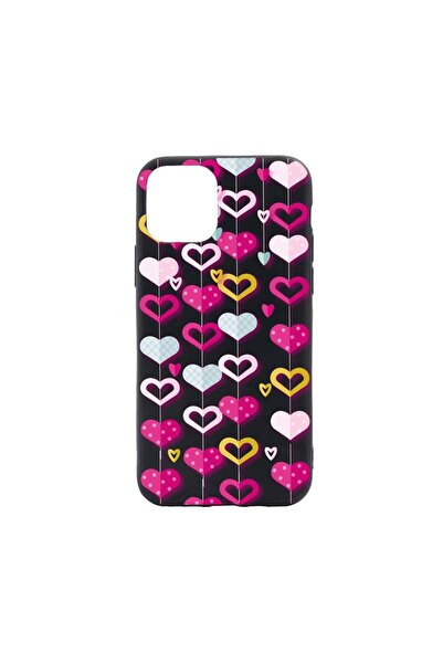 bestcase Husa Silicon Compatibila Cu Apple iPhone 11 Pro, Lovely Hearts, rezi...