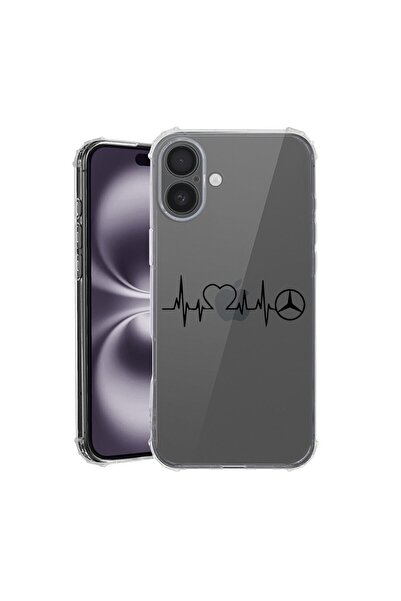 bestcase Θήκη για Apple iPhone 16 Plus, Αντικραδασμική 1.5MM, Λατρεύω τη Merc...