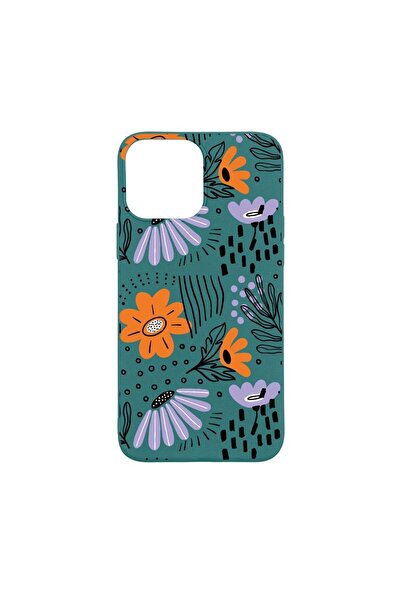 bestcase Θήκη Σιλικόνης Συμβατή με Apple iPhone 13 Pro Max, Λουλούδια - Παστέ...