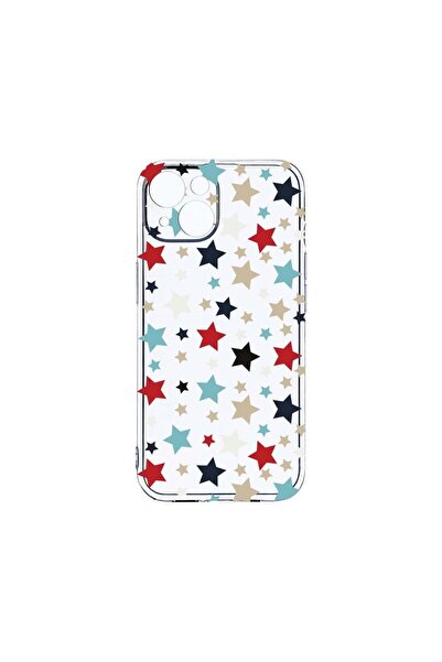 bestcase Διαφανής Θήκη Σιλικόνης 2MM, Συμβατή με Apple iPhone 14, Αστέρια, Αν...