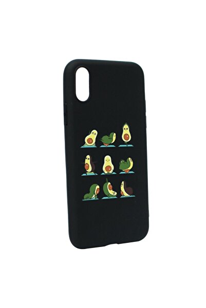 bestcase Θήκη σιλικόνης συμβατή με Apple iPhone XS Max, Αβοκάντο Γιόγκα, ανθε...