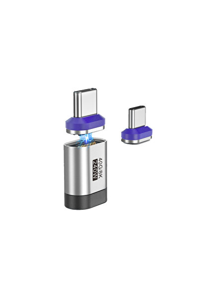Choice1 محول نوع-C (قطعتان) USB4.0 من النوع C إلى النوع C بقوة 240 واط، محول ...