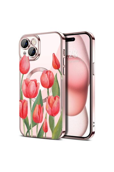 bestcase Πολυτελής Θήκη MagSafe, Συμβατή με Apple iPhone 15 Plus, Κόκκινες Το...