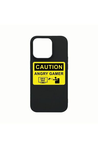 bestcase Husa Silicon, Compatibila Cu Apple iPhone 14 Pro Max, Angry Gamer, r...
