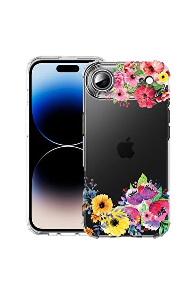 bestcase Husă pentru Apple iPhone 17 Air cu Design Floral, Antișoc, Colțuri î...