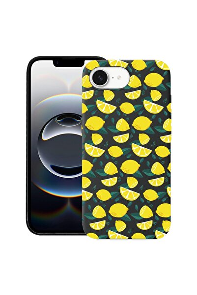 bestcase Калъф за Apple iPhone 16e, Премиум тънък силиконов 1.2ММ, Десен с ли...