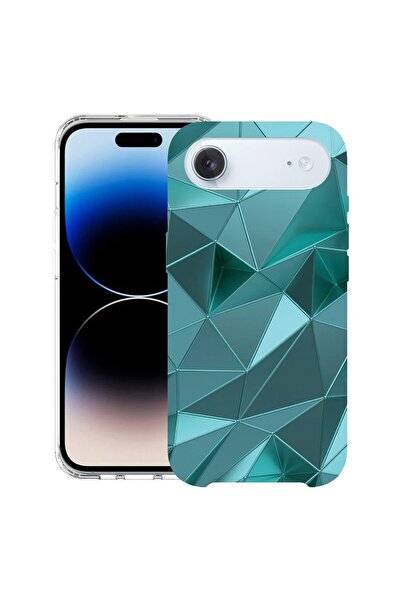 bestcase Θήκη για Apple iPhone 17 Air με Σχέδιο Πράσινου Μωσαϊκού, Αντικραδασ...