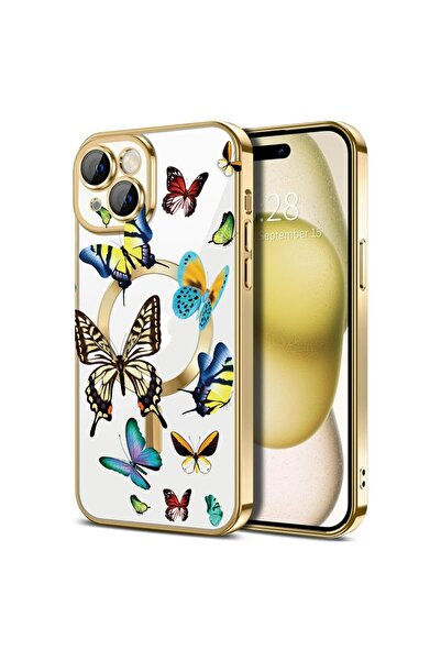 bestcase Πολυτελής Θήκη MagSafe, Συμβατή με Apple iPhone 15, Σχέδιο με  "Κινο...