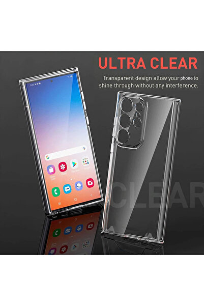 Choice8 غطاء سيليكون شفاف فائق النحافة من TPU الناعم لهواتف S24 ULTRA وS25 وS...