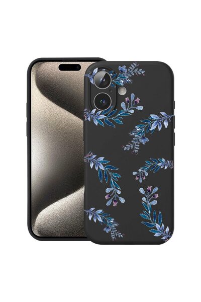bestcase Husă pentru Apple iPhone 17 cu design Flori Albastre, Silicon Premiu...