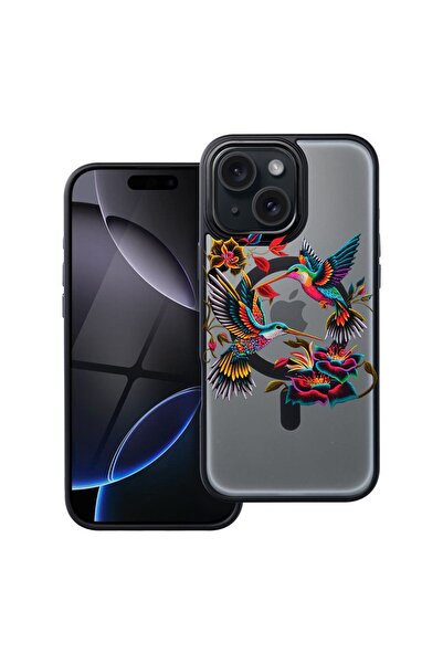 bestcase Θήκη συμβατή με Apple iPhone 14 με σχέδιο κολιμπρί, Αντικραδασμική π...