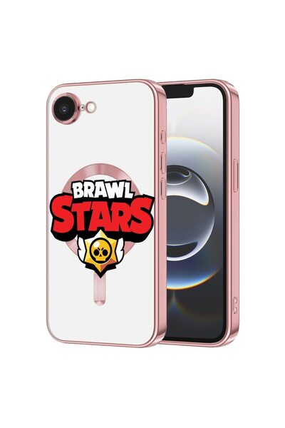 bestcase Husa Luxury MagSafe, Compatibila Apple iPhone 16e, Brawl Stars logo,...