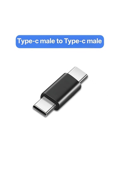 choice2 black1Pcs USB C3.0 A adapter USB 3.0 Type-c male to male and female t...