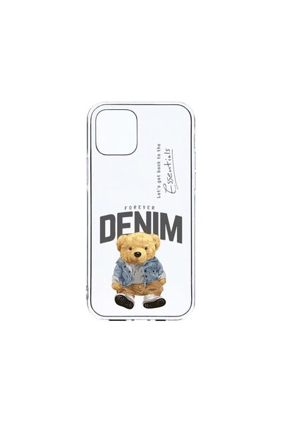 bestcase Husa Clear Silicon 2MM, Συμβατή με Apple iPhone 12 Pro, Στυλ Τζιν Αρ...