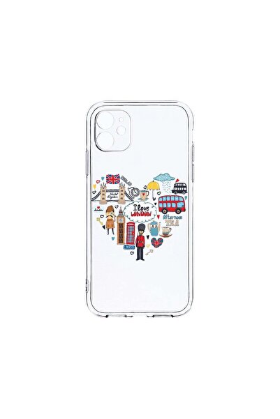bestcase Διαφανής Θήκη Σιλικόνης 2MM, Συμβατή με Apple iPhone 12 Mini, Αγαπώ ...