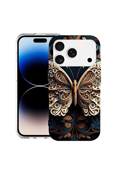 bestcase Husă pentru Apple iPhone 17 Pro cu Design Beauty Butterfly, Mag Anti...