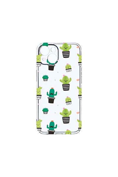 bestcase Διαφανής Θήκη Σιλικόνης 2MM, Συμβατή με Apple iPhone 13 Mini, Κάκτος...