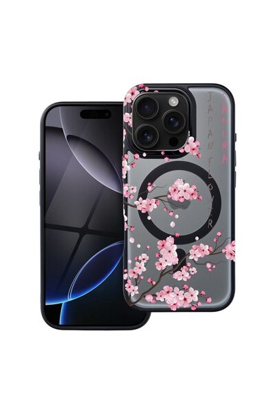 bestcase Θήκη συμβατή με Apple iPhone 12 Pro με σχέδιο άνθους κερασιάς, Αντικ...