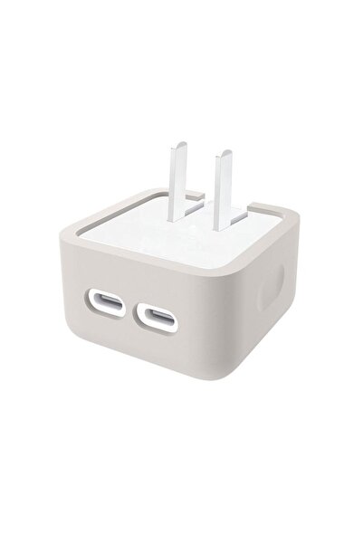 choice2 غطاء حماية من السيليكون الناعم لشاحن USB-C مزدوج بقوة 35 واط، غلاف وا...
