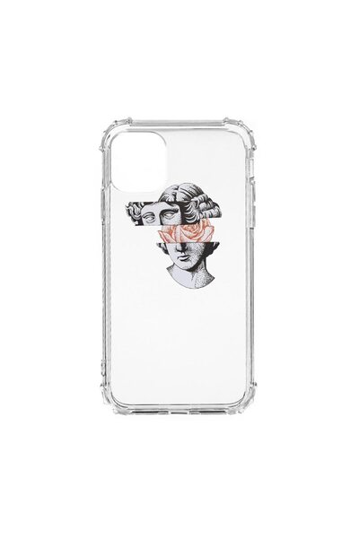 bestcase Αντικραδασμική Θήκη Σιλικόνης Συμβατή με Apple iPhone 12, Άγαλμα Ντέ...