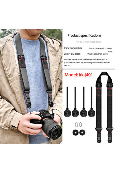 Choice22 حزام تثبيت سريع للكاميرا KK-J501 متوافق مع كاميرات DSLR كانون ونيكون...