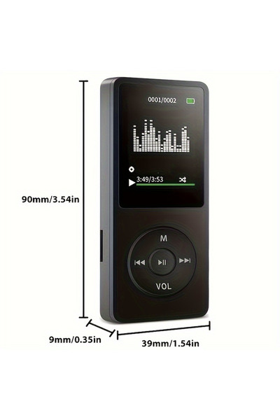 Choice1 black MP3 Player Outdoor Sports Fitness Mini Walkman Mp4/mp3 Support ...