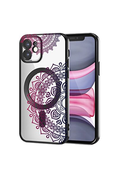 bestcase Πολυτελής Θήκη MagSafe, Συμβατή με Apple iPhone 12, Αφηρημένο Δαντελ...