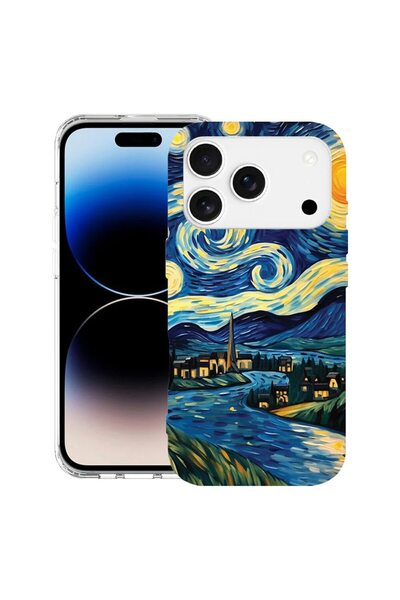bestcase Husa pentru Apple iPhone 17 Pro Max cu Design Starry Night, Mag Anti...