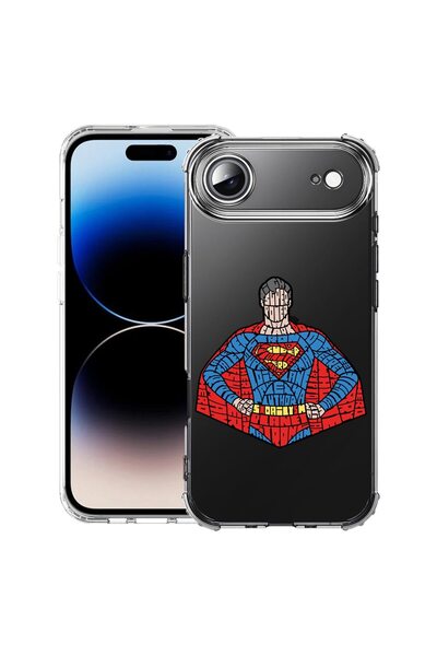 bestcase Husă pentru Apple iPhone 17 Air cu design caligrafic Superman, Antiș...