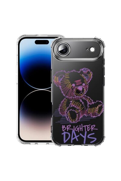 bestcase Husă pentru Apple iPhone 17 Air cu design Ursuleț de pluș Zile mai l...