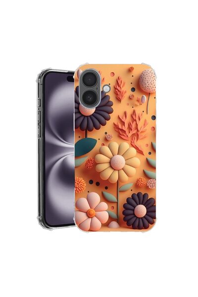 bestcase Husă pentru Apple iPhone 17 cu Design Happy Flowers, Antișoc, Colțur...