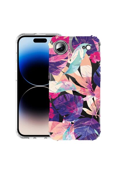 bestcase Husă pentru Apple iPhone 17 Air cu design Tropical Flowers, Antișoc,...