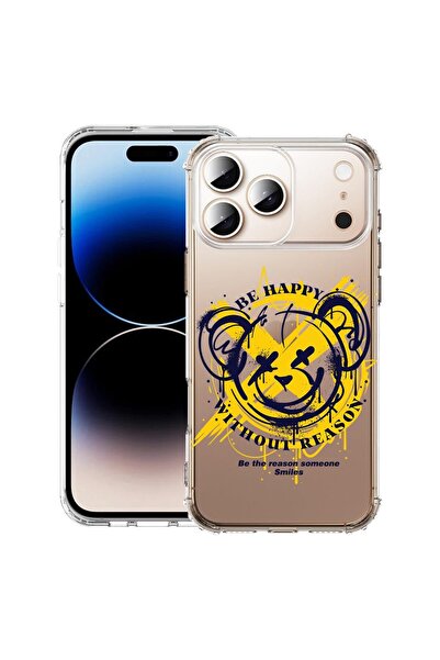 bestcase Θήκη για Apple iPhone 17 Pro με Σχέδιο Αρκουδάκι Be Happy, Αντικραδα...