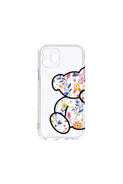 bestcase Husa Clear Silicon 2MM, Συμβατή με Apple iPhone 11 Pro, Λουλουδάτο Α...