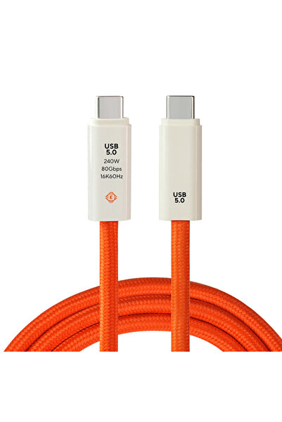 Choice كابل USB 5.0 مجدول من النايلون بطول 1.5 متر مع منفذين من النوع C، شحن ...