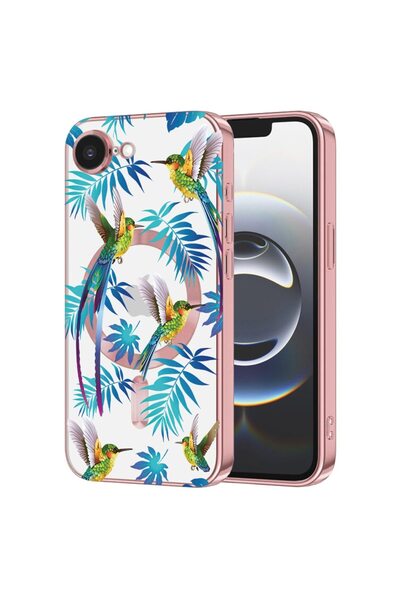 bestcase Husa Luxury MagSafe, Compatibilă cu Apple iPhone 16e, Wild Tropical,...
