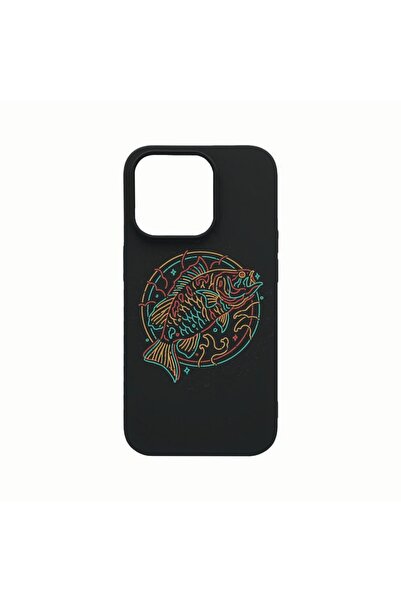 bestcase Θήκη σιλικόνης, Συμβατή με Apple iPhone 14 Pro, Νέον Ψάρι, ανθεκτική...