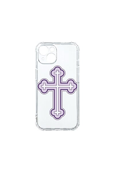 bestcase Husa Αντικραδασμική 1.5MM, συμβατή με Apple iPhone 14, Purple Cross,...