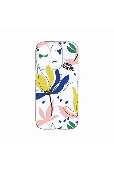 bestcase Калъф, съвместим с Apple iPhone 14 Pro Max, с десен на цветя, устойч...