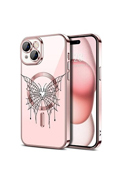 bestcase Πολυτελής Θήκη MagSafe, Συμβατή με Apple iPhone 15, Πεταλούδα, Εξαιρ...