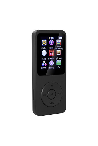 Choice1 مشغل MP3 محمول أسود مع شاشة LCD رقمية وراديو FM وفيديو ودعم الكتب الإ...