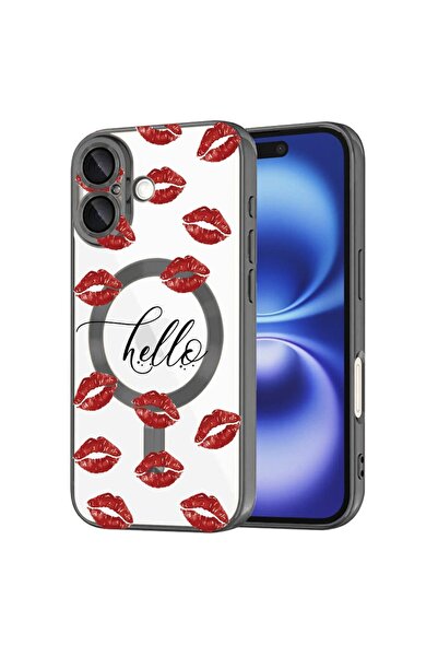 bestcase Πολυτελής Θήκη MagSafe, Συμβατή με Apple iPhone 16, Σχέδιο Kiss pop,...