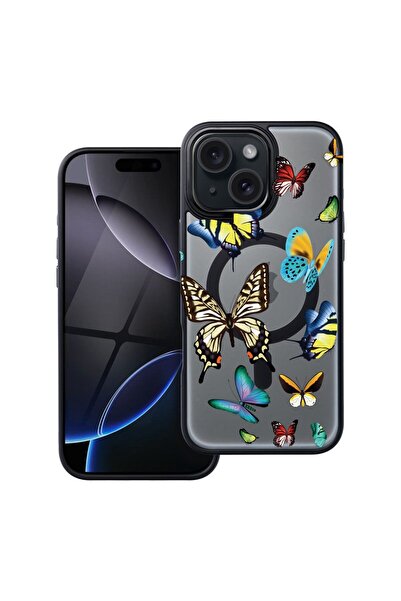 bestcase Θήκη συμβατή με Apple iPhone 11 με όμορφο σχέδιο πεταλούδων σε πολύχ...