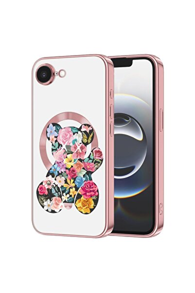 bestcase Husa Luxury MagSafe, Compatibilă cu Apple iPhone 16e, Model Ursuleț ...