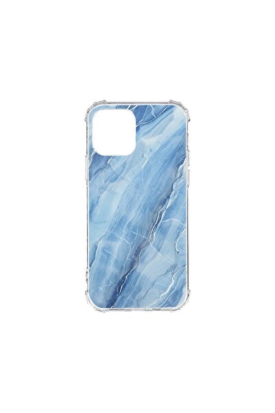 bestcase Husa Anti Shock 1.5MM, compatibila cu Apple iPhone 11, Blue Marble, ...