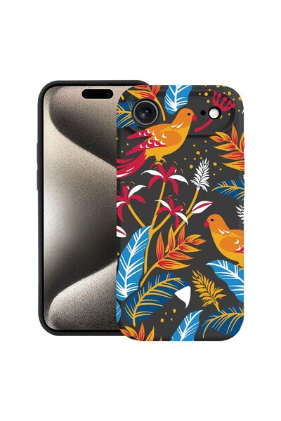 bestcase Husă pentru Apple iPhone 17 Air cu Design Păsări Colorate, Silicon P...